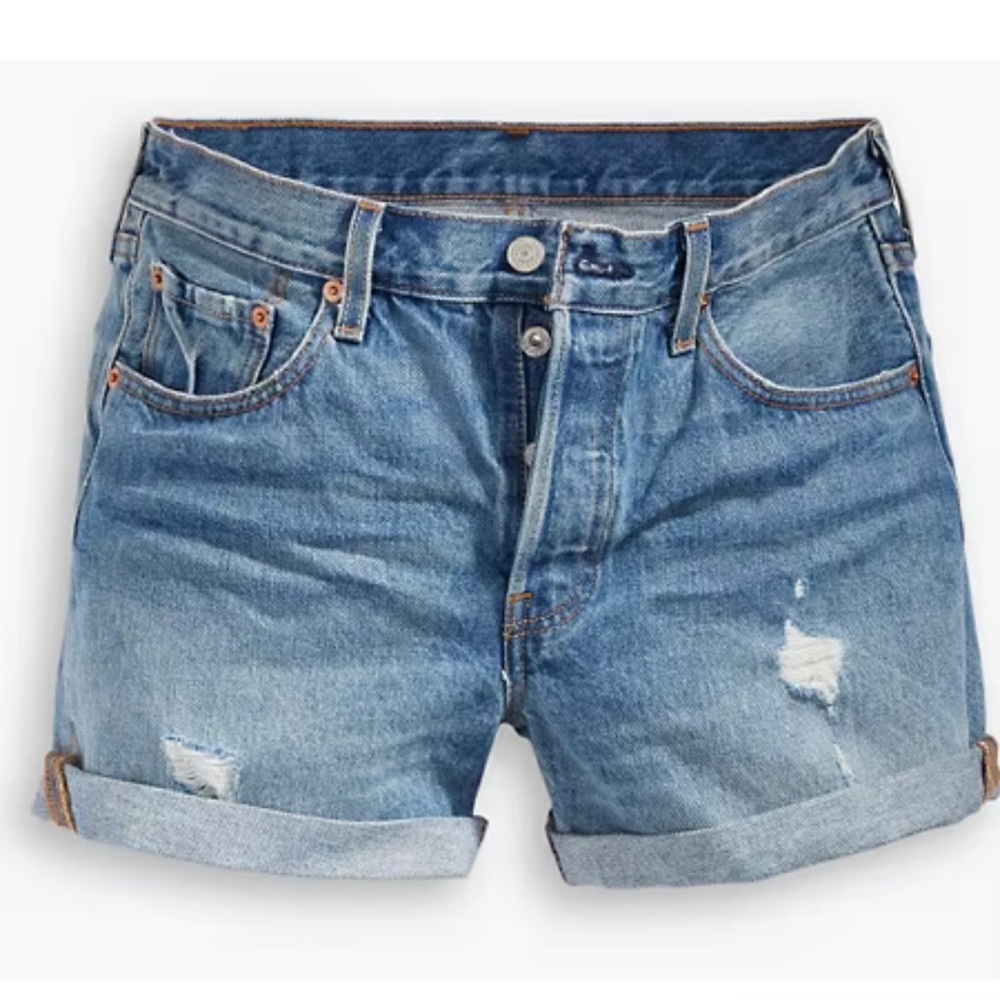 Levi’s 501 Mid Rise Long Shorts